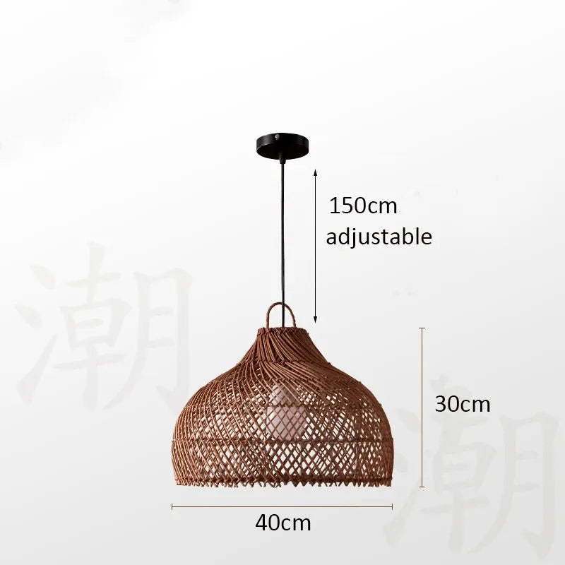 Veluné - Japanese Rattan Pendant Light