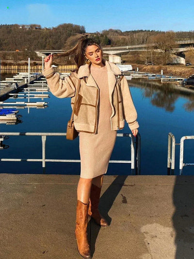 Lucrecia - Elegant Soft Coat for Women