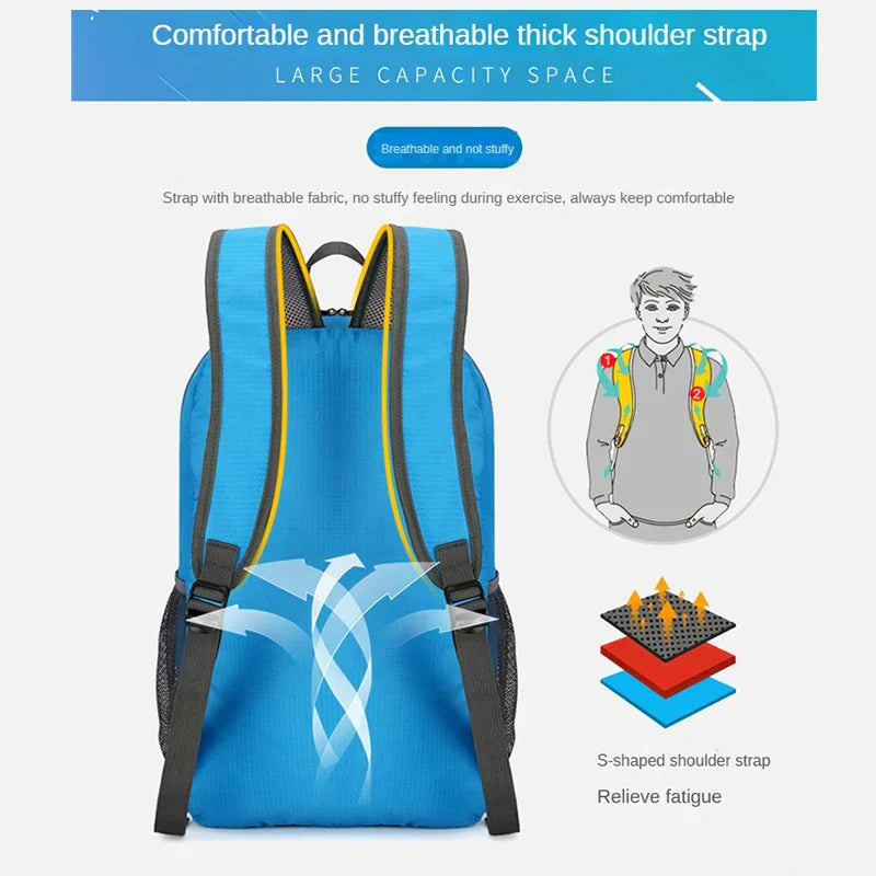 ComfortPack - Ultralichte Opvouwbare Rugzak voor Reizen en Wandelen