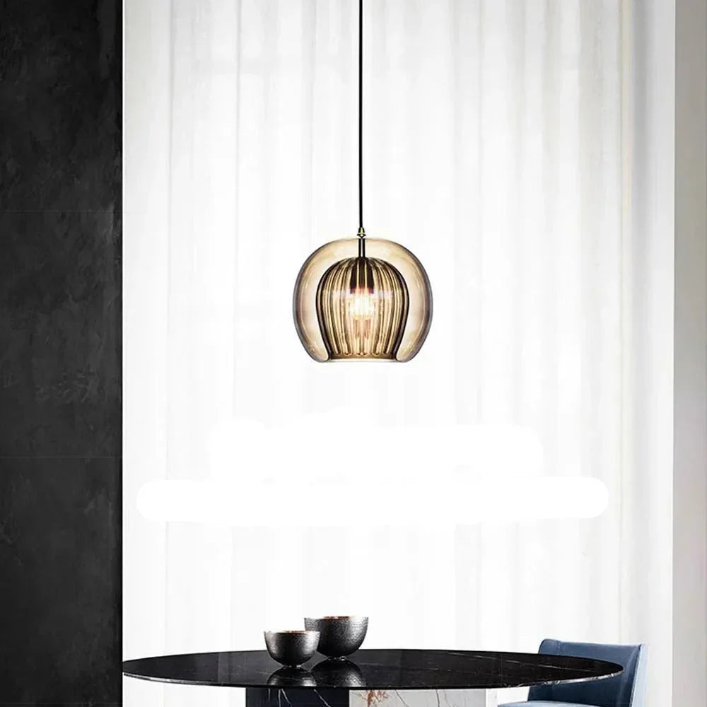 Pandra - Painted Glass LED Pendant Lamp