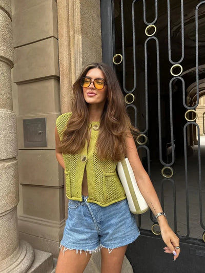 Ilya - Knitted Women's Cardigan