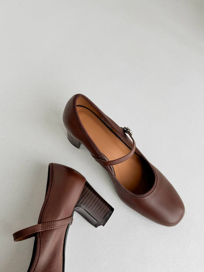 Fanny - Round toe in vegan leather