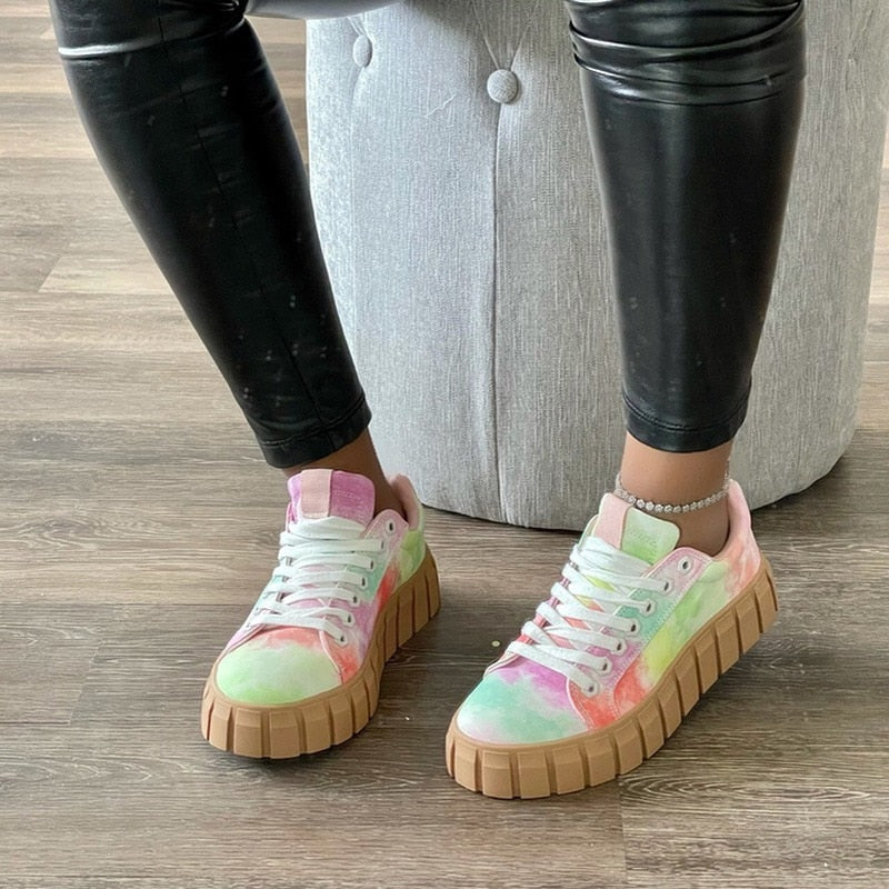 Dania - Orthopedische Damessneakers met Plateauzool