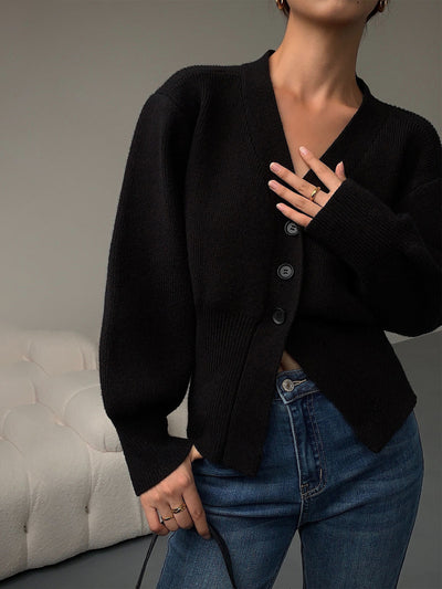 Loulou - V-hals trui vest voor vrouwen Nieuwe Stijl
