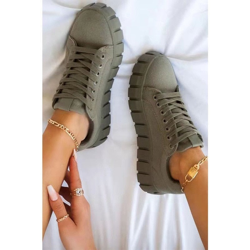 Dania - Orthopedische Damessneakers met Plateauzool