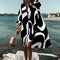 Valery Oversized Gedrukte Jurk