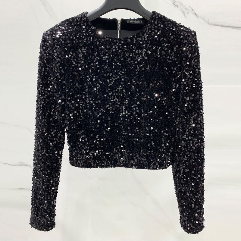 Sophie | Glitter top voor dames