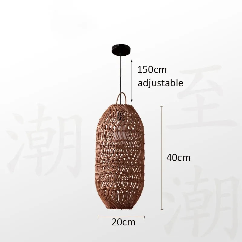 Veluné - Japanese Rattan Pendant Light