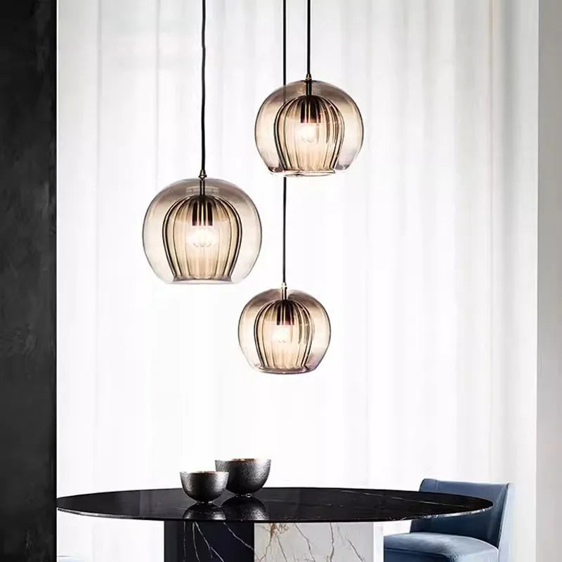 Pandra - Painted Glass LED Pendant Lamp