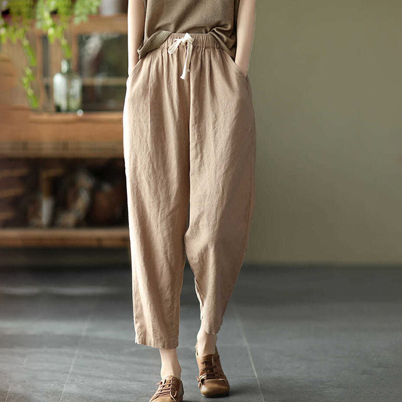 Kara - Cool trousers made of linen and cotton
