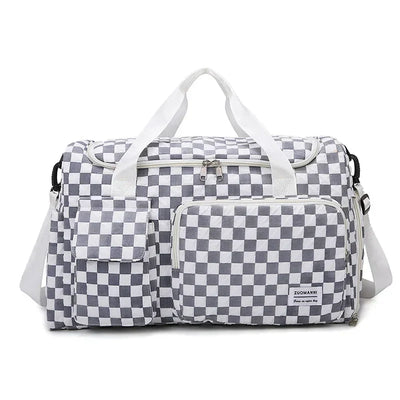 TrailBoard - Grote Duffelbag met Ruitpatroon voor Weekenders