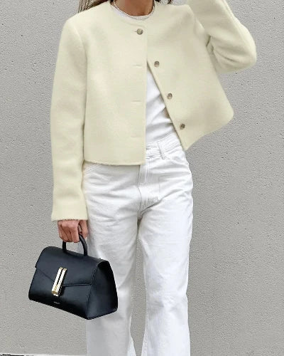 Delila - Chique Minimalistische Jas Voor Vrouwen