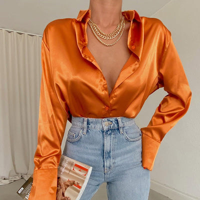 Selis - Satijnen Blouse