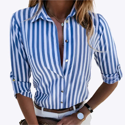 Thalia - Klassieke Breton Gestreepte Damesblouse