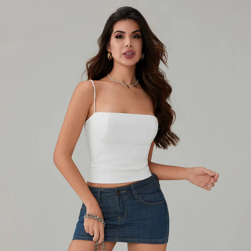Gracelyn - Slim Fit Sexy Crop Top