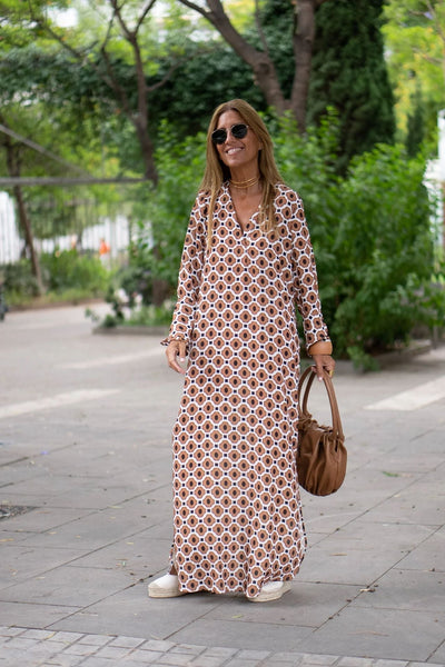 Cora - stijlvolle maxi-jurk met print