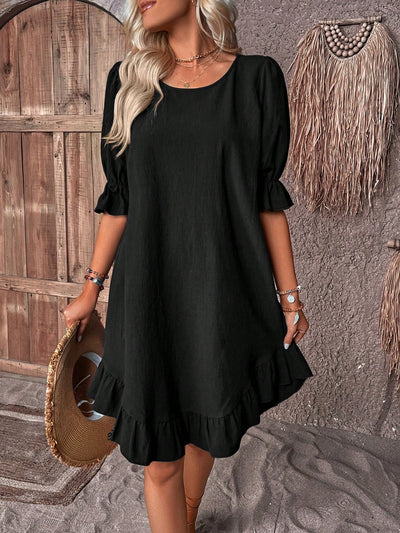 Ivy - Casual Ruffle Loose Jurk