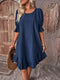 Ivy - Casual Ruffle Loose Jurk