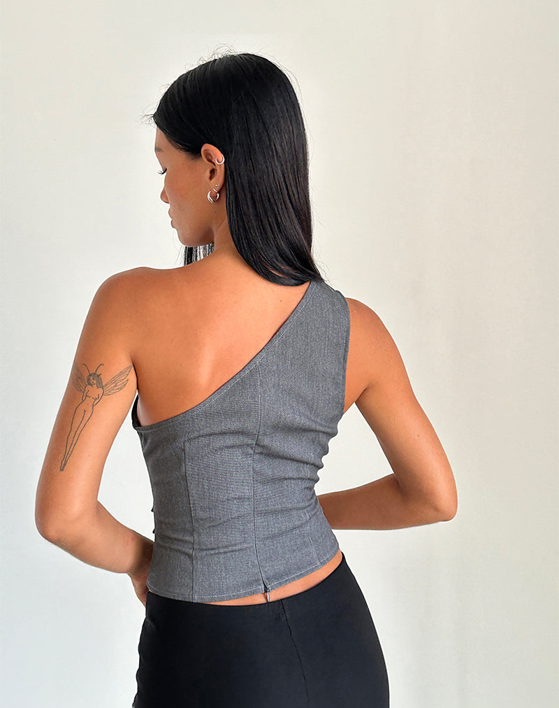 Imani - One-Shoulder Top with Waistband
