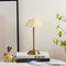 Lunvra - Brass Fabric Cone Table Lamp