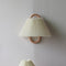 Dormen - Solid Wood Pleated Semi Circle Wall Sconce Lamp