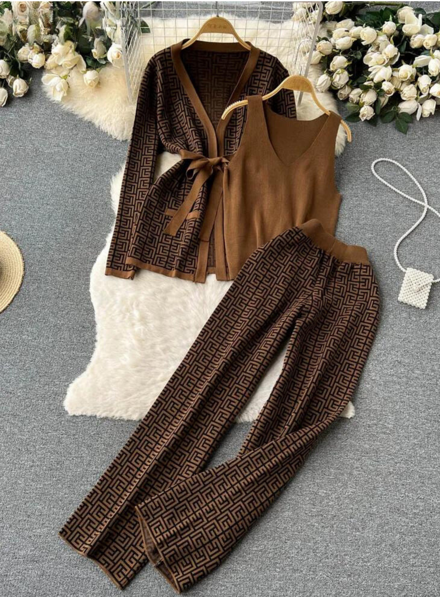 Danissa - Three-piece set with fashion print