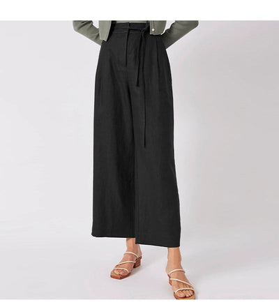 Jessyca - High-waisted linen trousers
