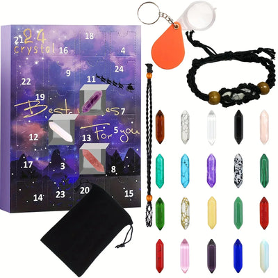Ava Kristallen adventskalender met edelstenen