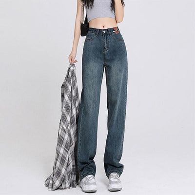 Ginevra trousers - trendy jeans with wide legs and a high waist for stylish comfort