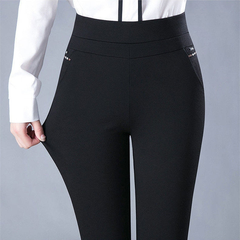 Ilva-Hose - narrow fit and high waist for stylish elegance