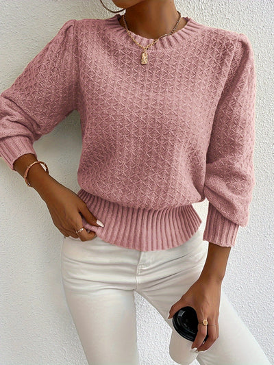 Sarah | Elegante Gebreide Trui met Lanternaermouwen