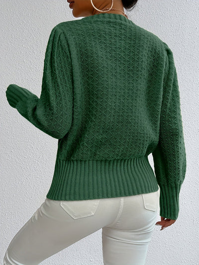 Sarah | Elegante Gebreide Trui met Lanternaermouwen