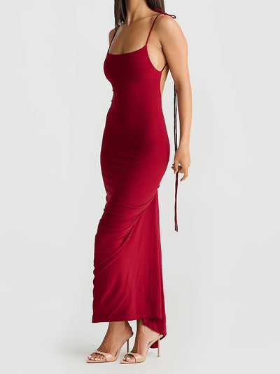 Sarah | Verleidelijke Maxi Jurk met Open Rug