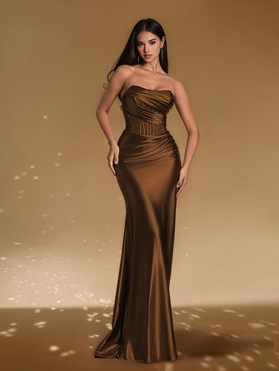 Savannah | Elegante Off-Shoulder Galajurk met Korsetdetail