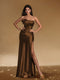 Savannah | Elegante Off-Shoulder Galajurk met Korsetdetail