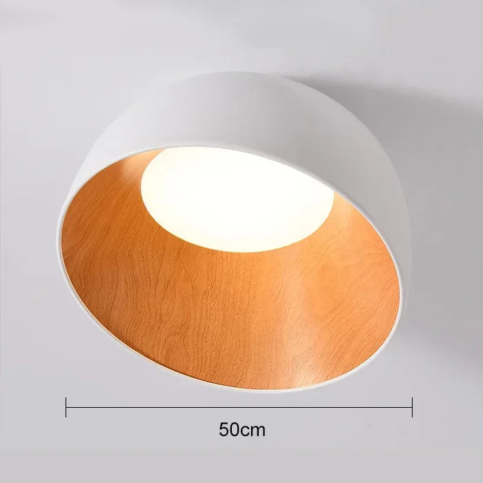 Aubrey - Black Metal Wood Ceiling Lamp