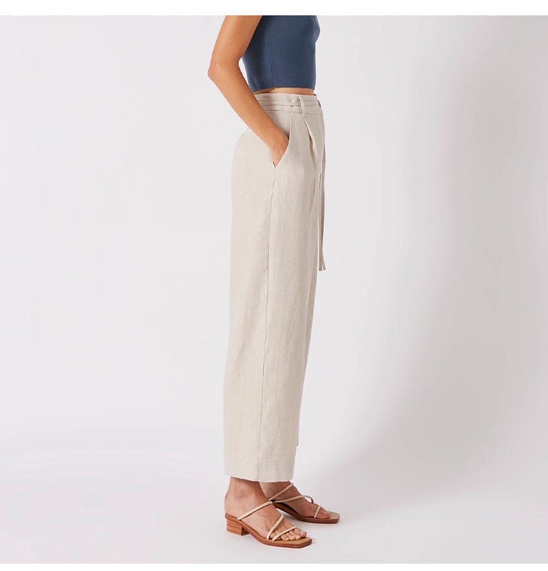 Jessyca - High-waisted linen trousers