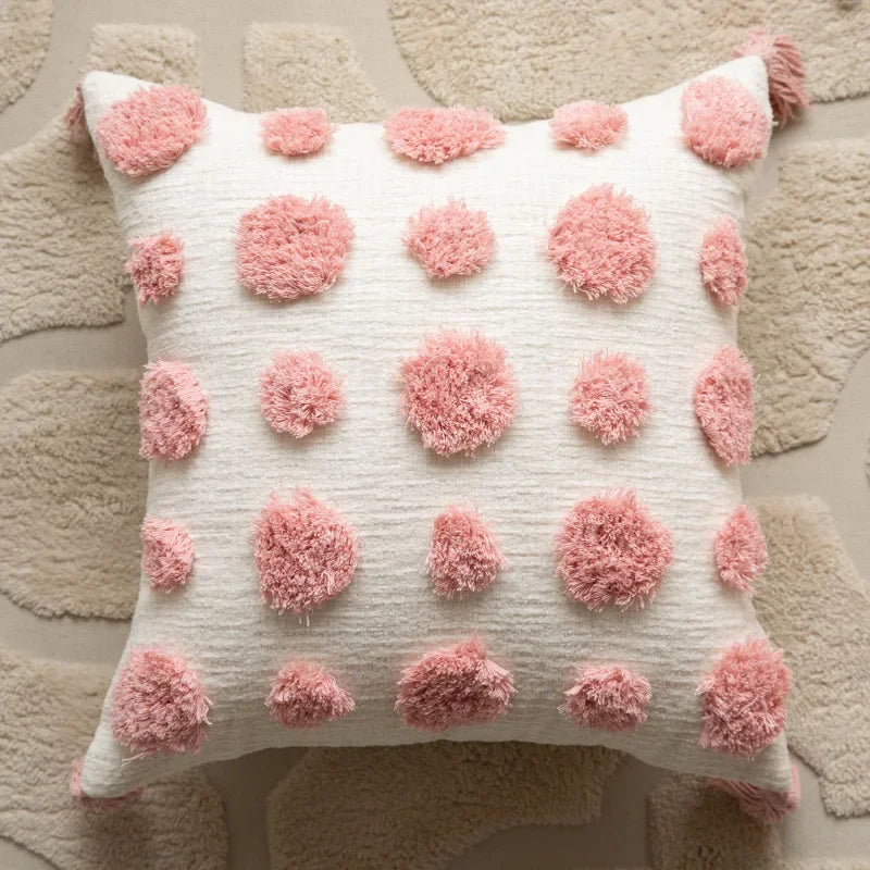 Velunara - Geometric Tufted Cushion Cover