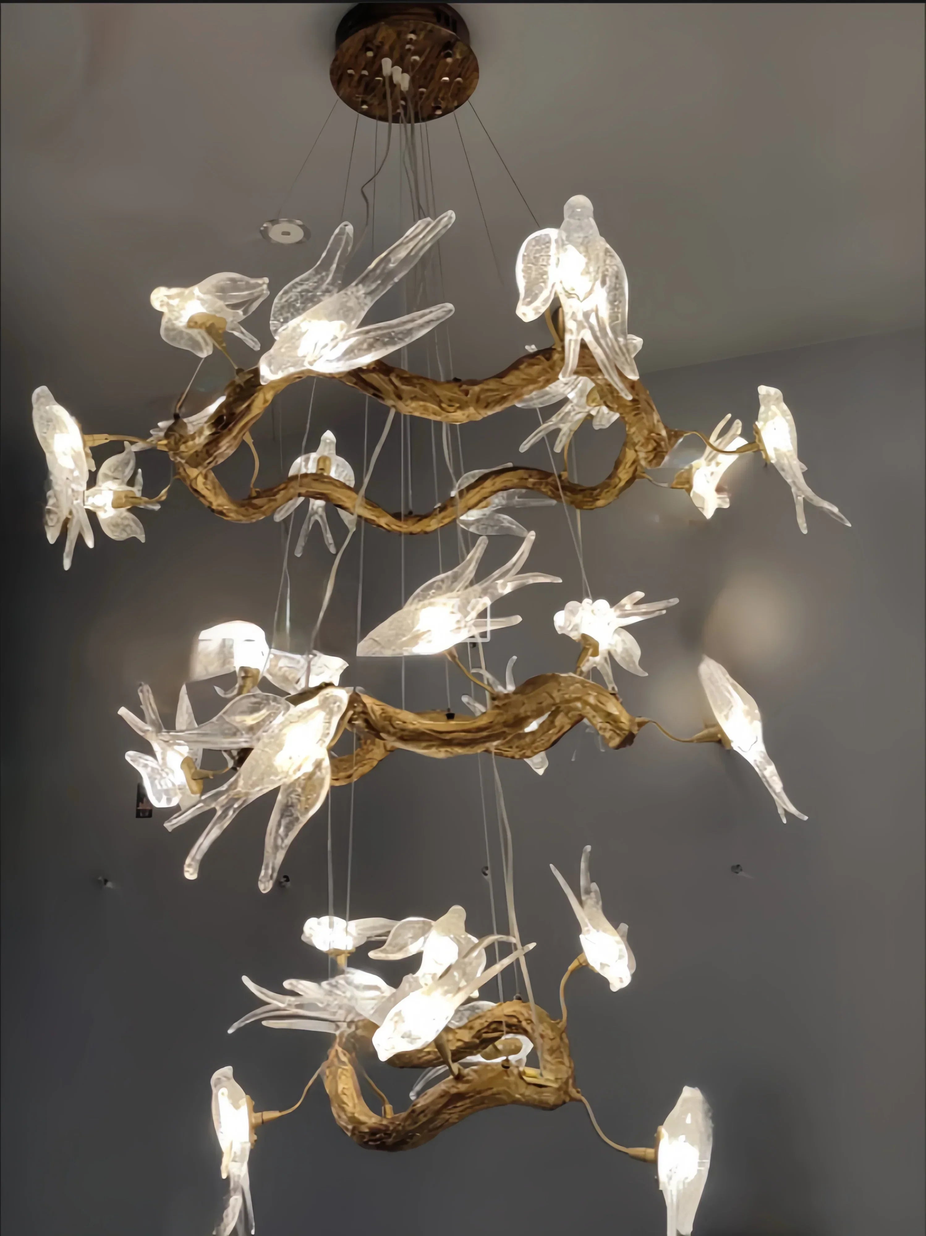 Sylverra - Swallow Branch Chandelier Pendant Lamp