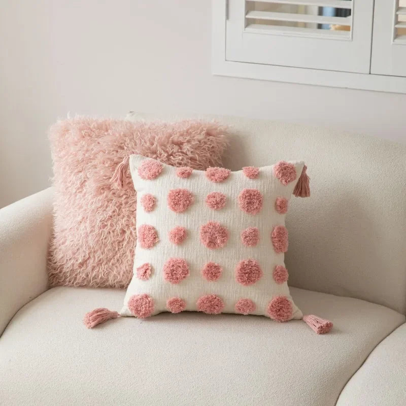 Velunara - Geometric Tufted Cushion Cover