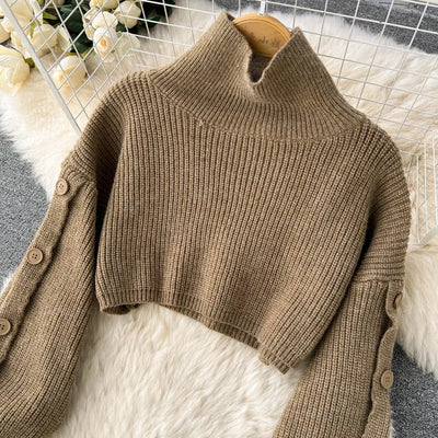 Laverne - Turtleneck Knit Two-Piece Set