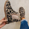 Elaine - Leopard Print Women's Chelsea Boots