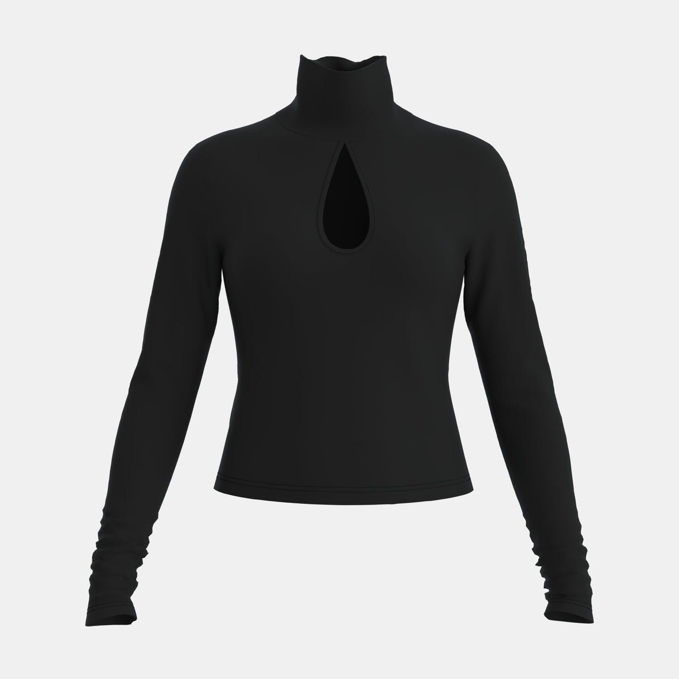 Kimberly | Stylish Turtleneck with Elegant Keyhole Neckline