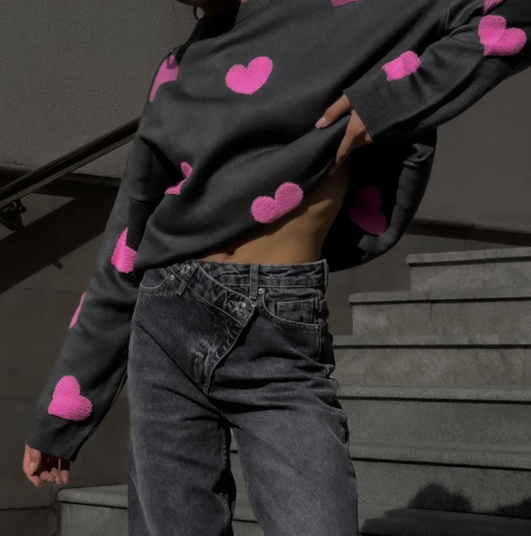 Gebreide oversized trui voor dames