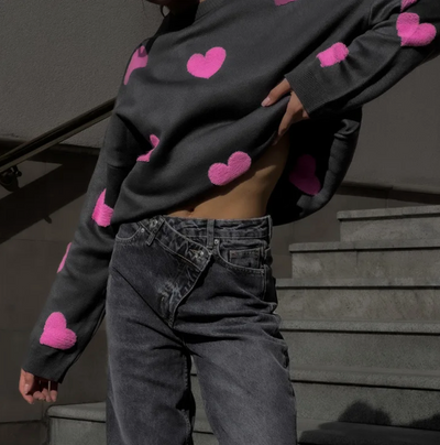 Gebreide oversized trui voor dames