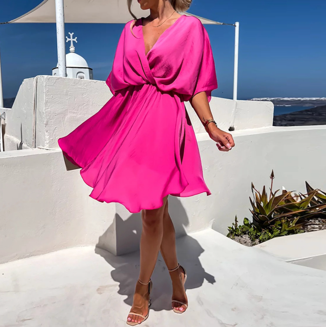 Vivian - elegante v-hals jurk