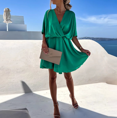 Vivian - elegante v-hals jurk
