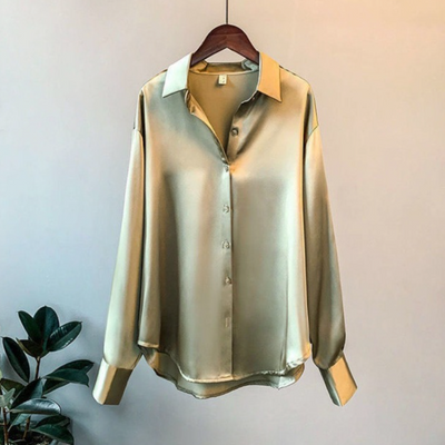 Sophie | Satijnen damesblouse