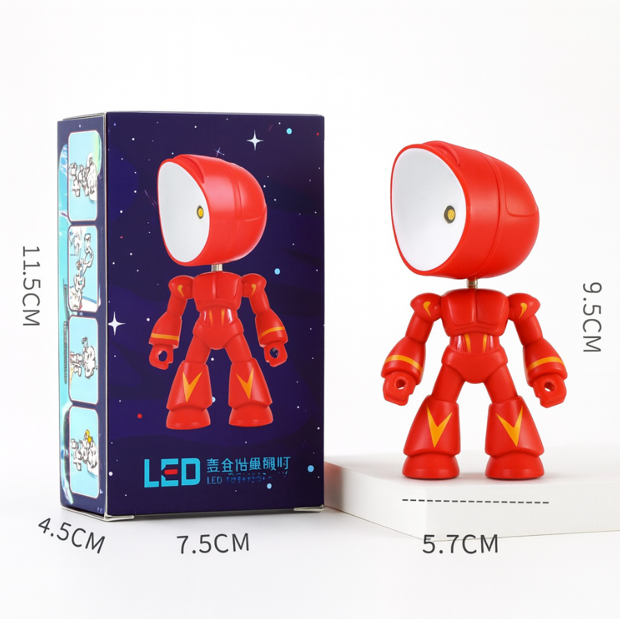 Novaryn – Modern Robot Inspired LED Table Lamp 1 Light