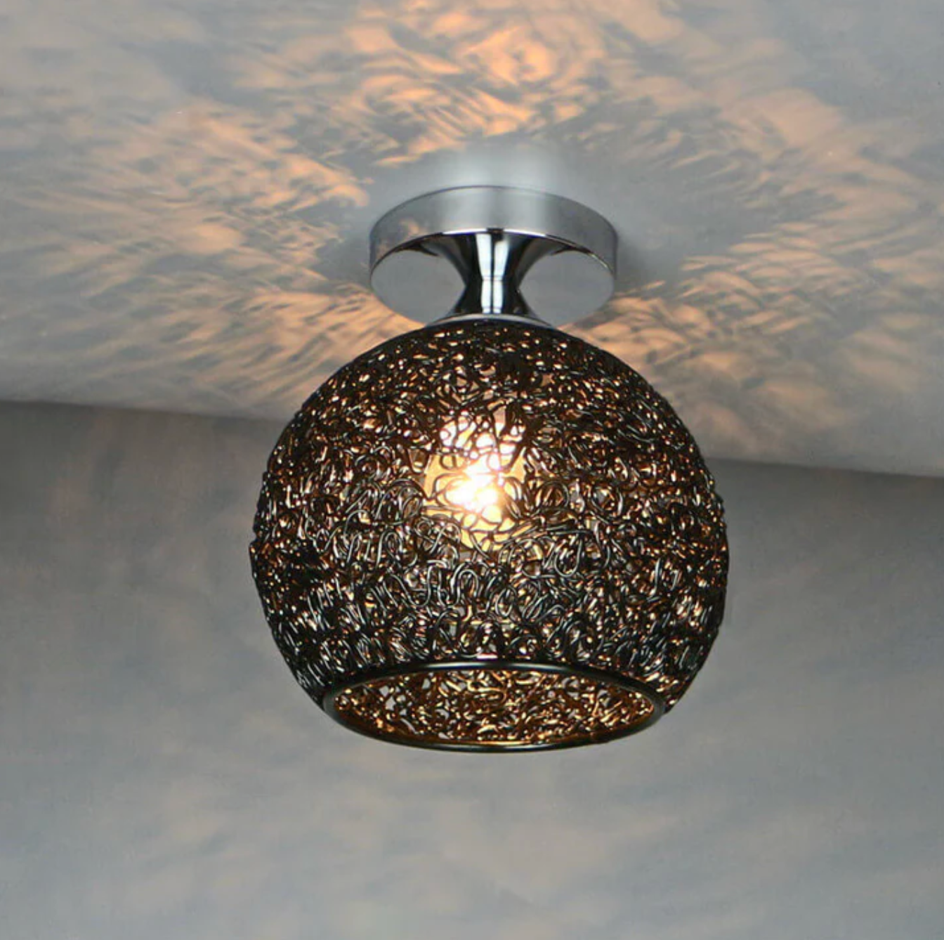 Meluné - Metal Globe Ceiling Light